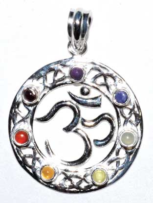 7 Chakra Om pendant